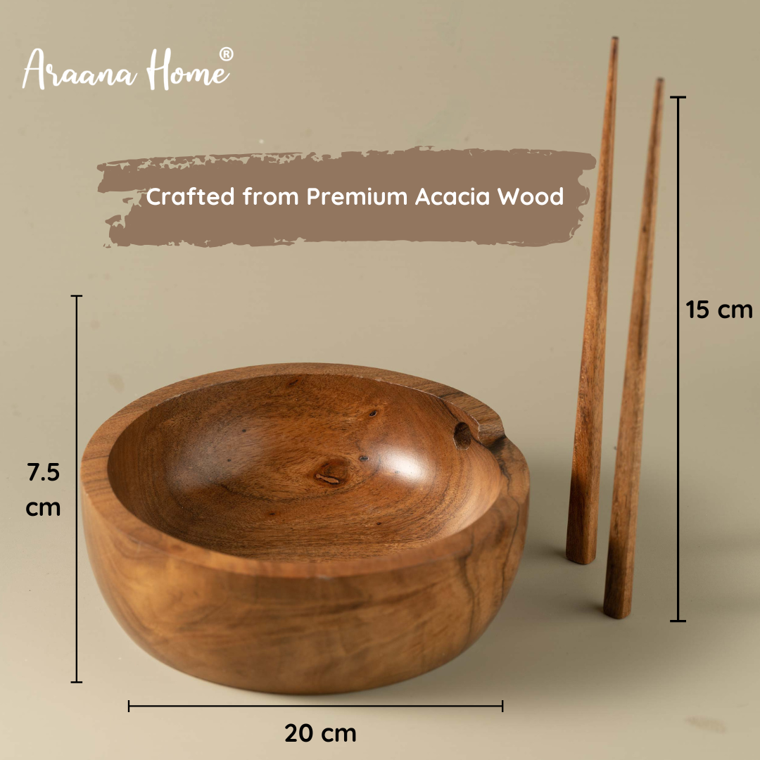 Tatva- Wooden Ramen Bowl