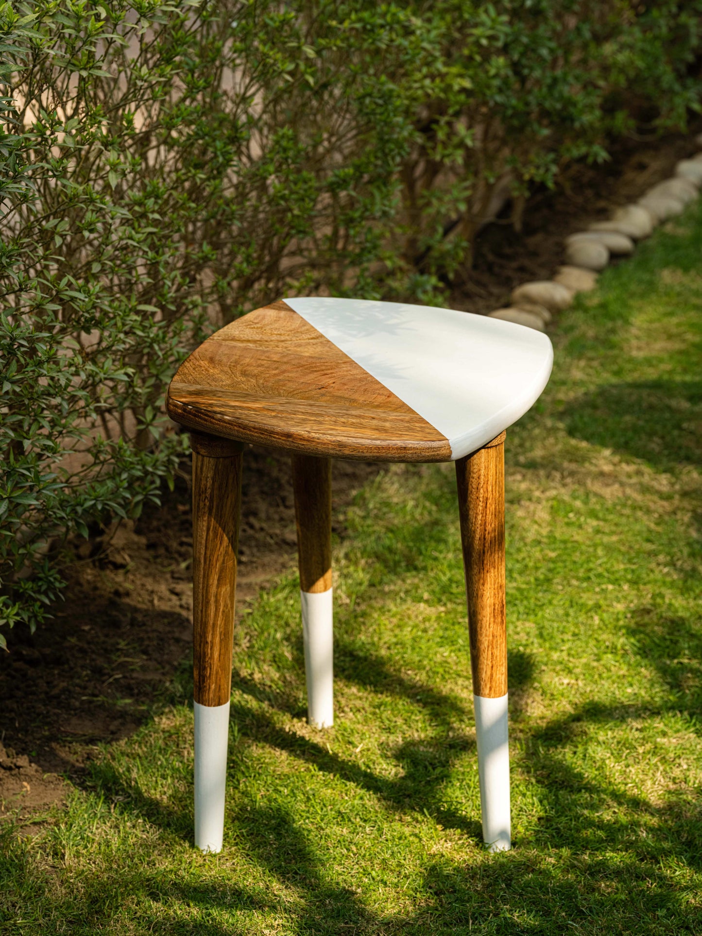 Vikarna - Three-legged handcrafted wooden stool