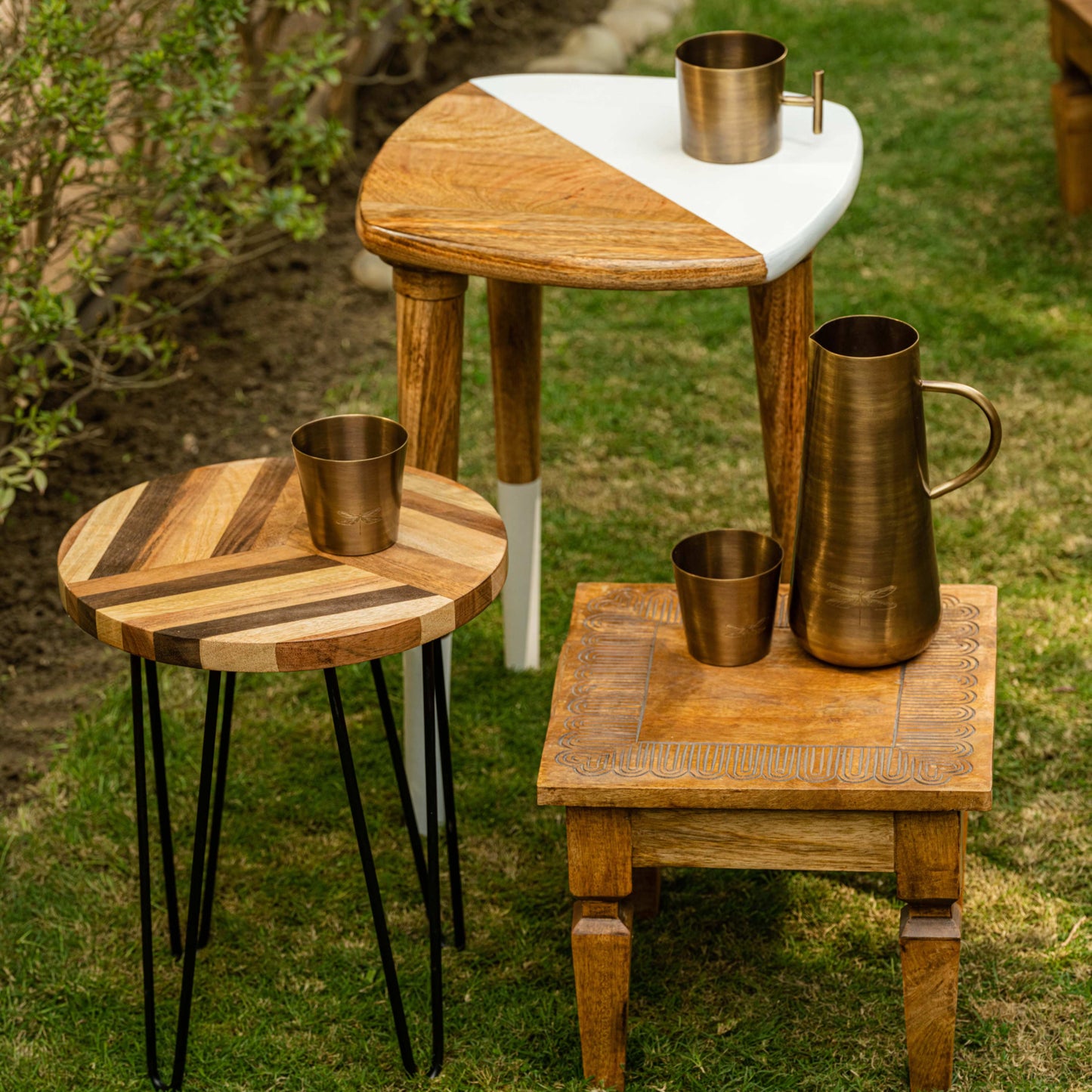 Vikarna - Three-legged handcrafted wooden stool