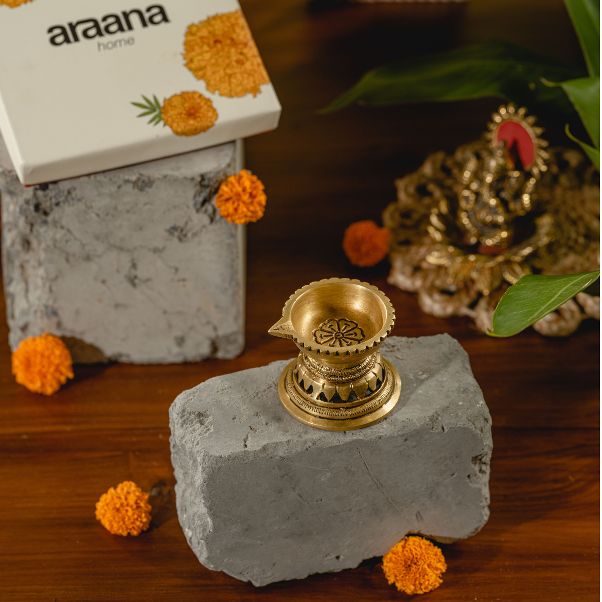 Padma Diya - 1 brass traditional diya