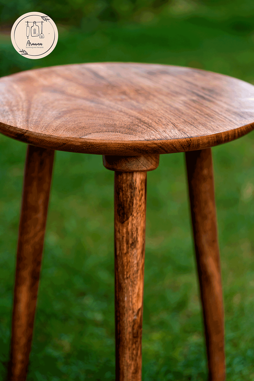 Saral Uttmansh - 3 legged wooden stool