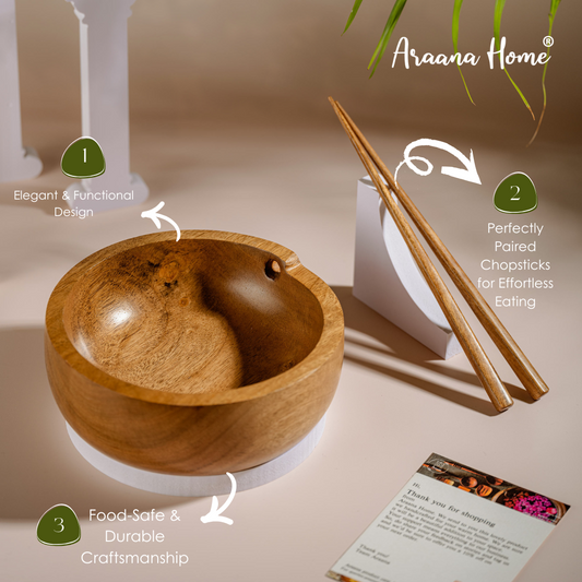 Tatva- Wooden Ramen Bowl