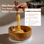 Tatva- Wooden Ramen Bowl