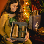 Jugnu - Brass jug and glass set for elegant serving