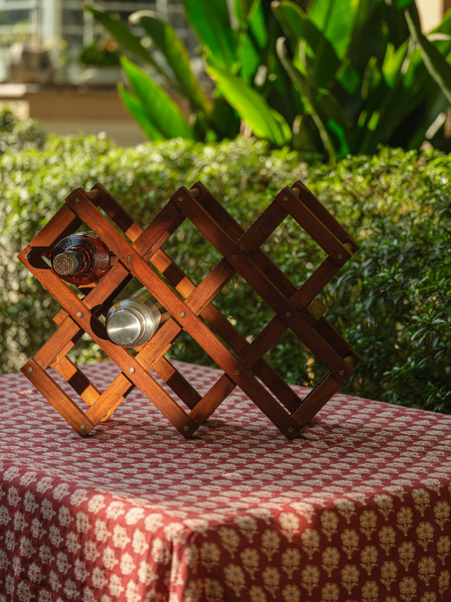 Tircha - Wooden foldable wine holder