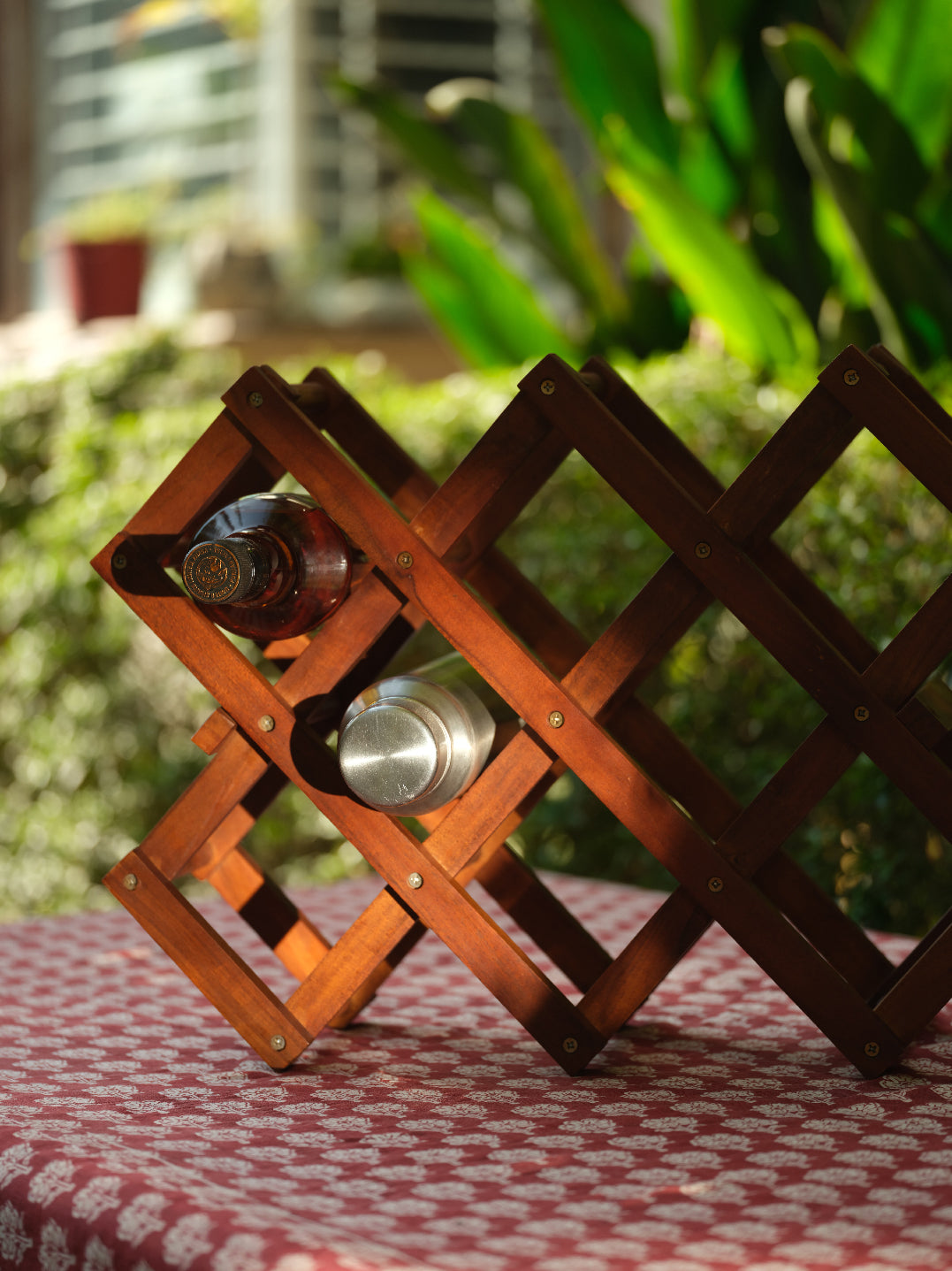 Tircha - Wooden foldable wine holder