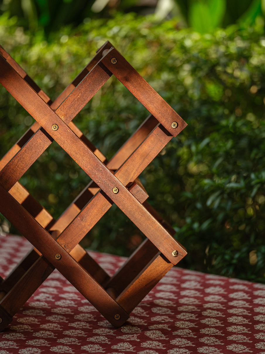 Tircha - Wooden foldable wine holder