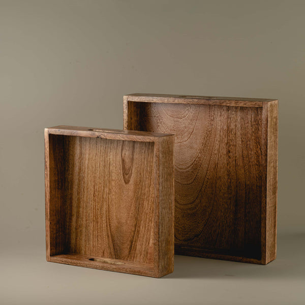 Sugam - Classic Square wooden serving tray