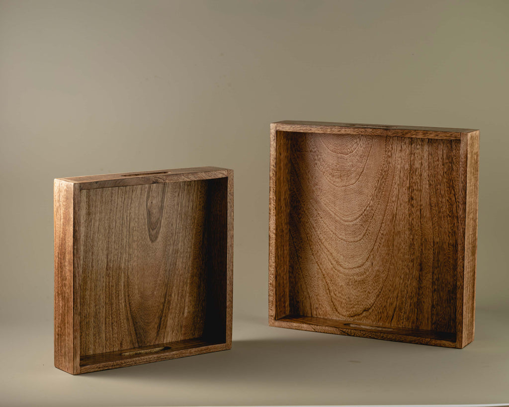 Sugam - Classic Square wooden serving tray