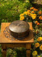 Siyahi Saar - Elegant black & brass spice box