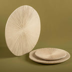 Kumud - Set of 3 textured serving platters