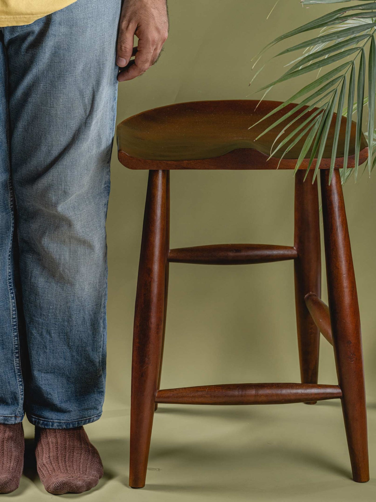 Kaathee - Four-legged handcrafted wooden stool