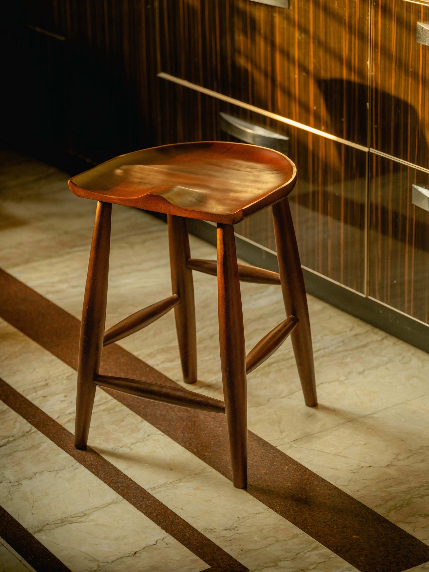 Kaathee - Four-legged handcrafted wooden stool