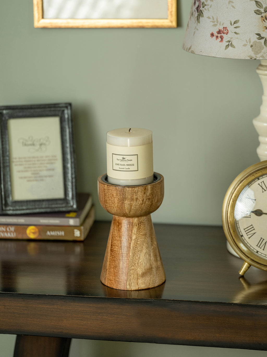 Deevan - Handcrafted Tapered Wooden Candle Holder