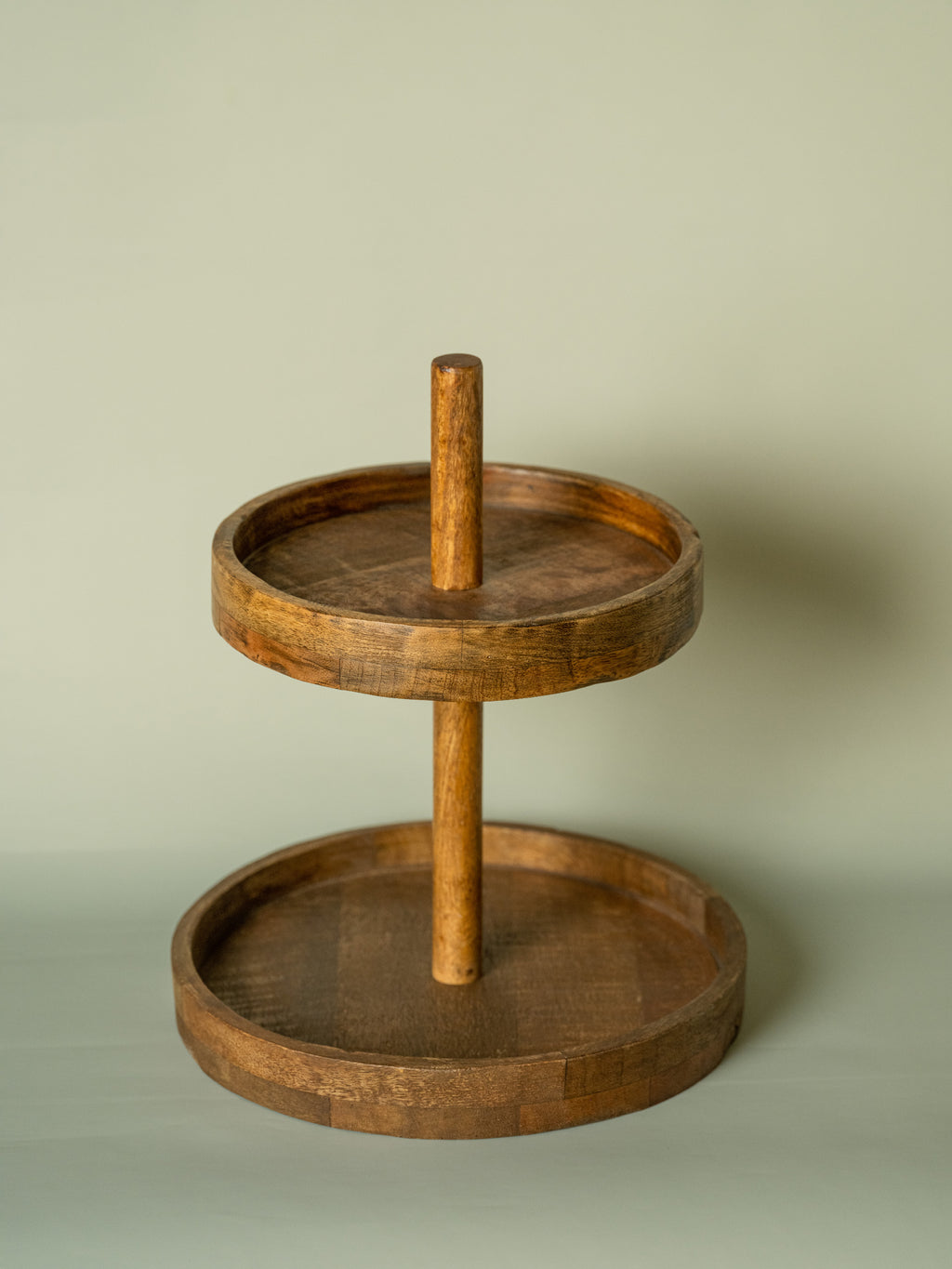 Dohaar - Two Tiered Wooden Cake Stand