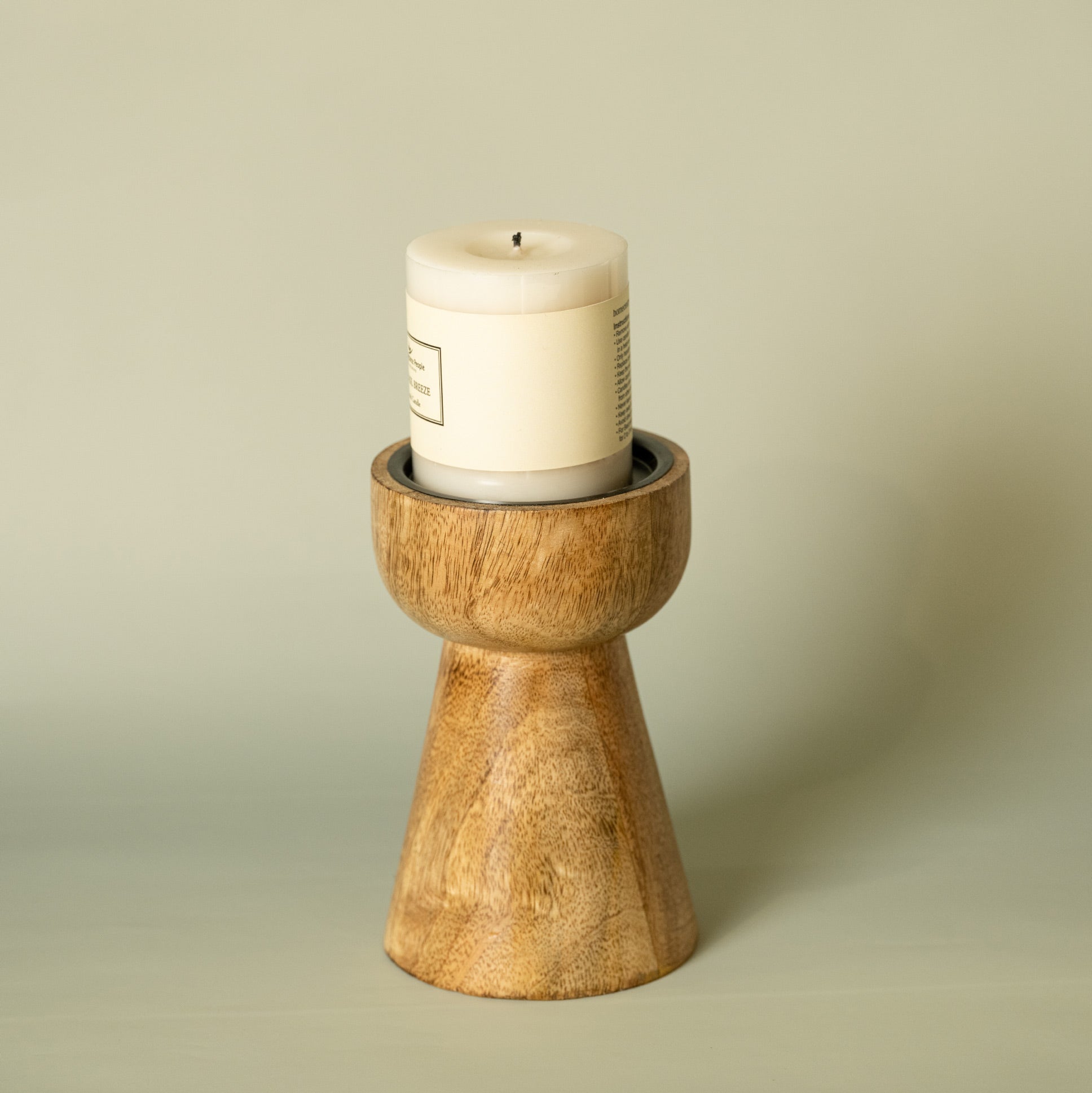 Deevan - Handcrafted Tapered Wooden Candle Holder