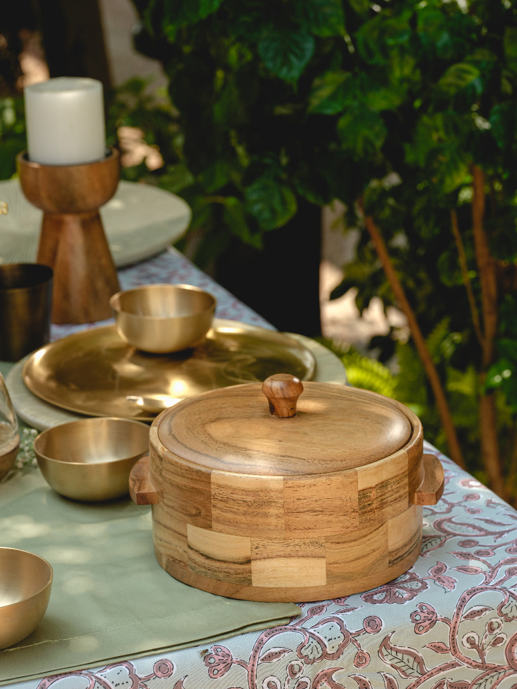 Kapish - Attractive wooden chapati box