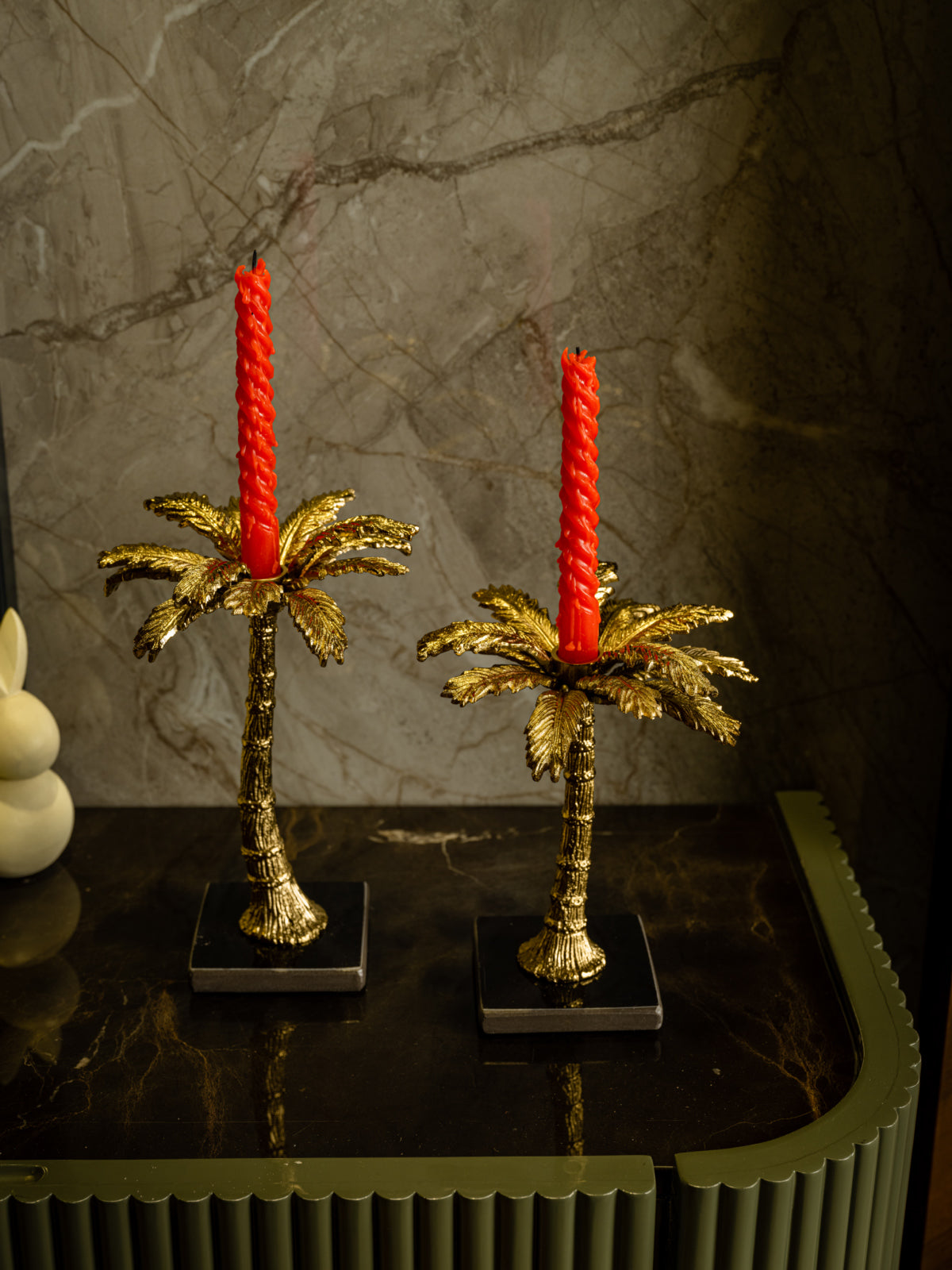 Vriksh - Palm Tree Candle Stands (set of 2)