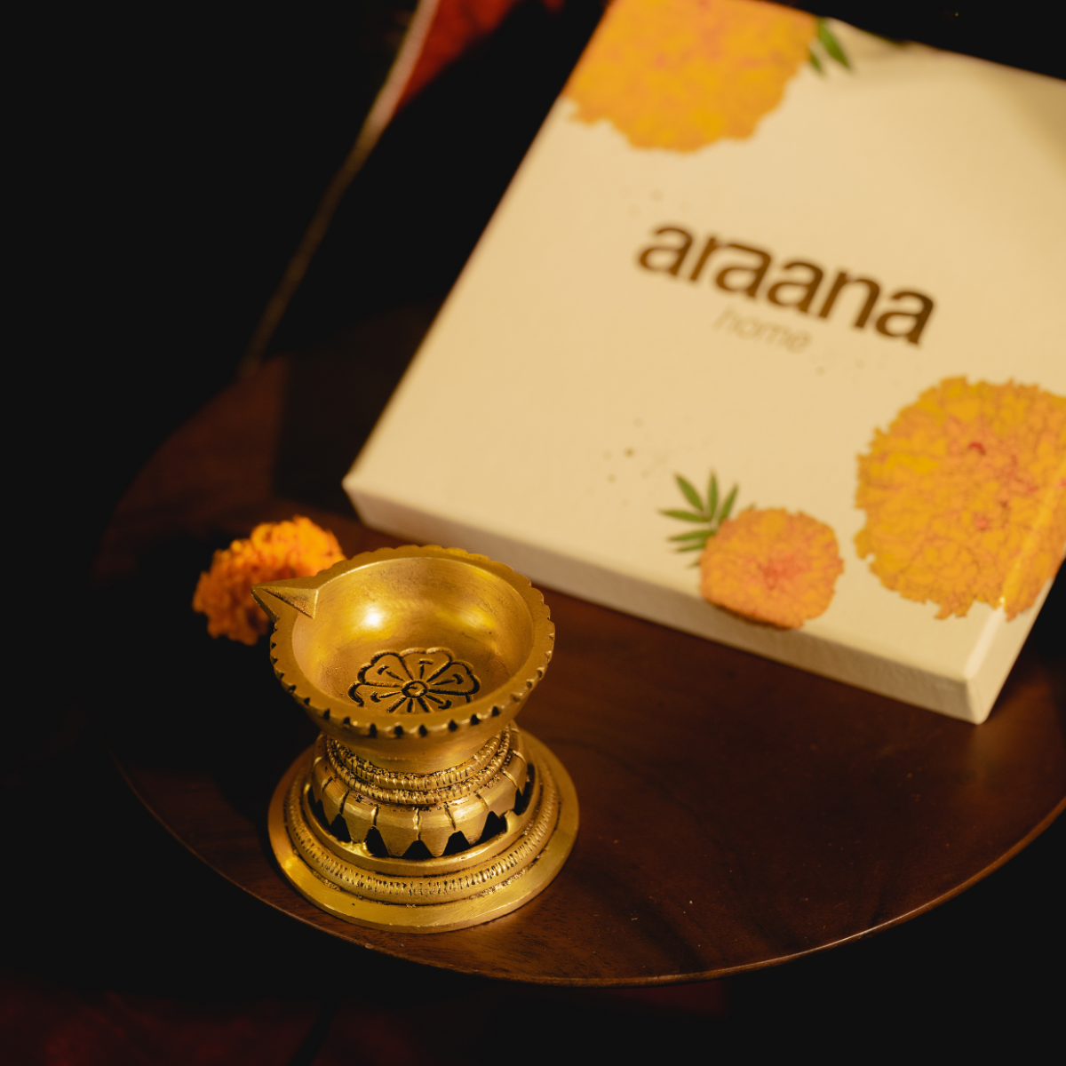 Padma Diya - 1 brass traditional diya