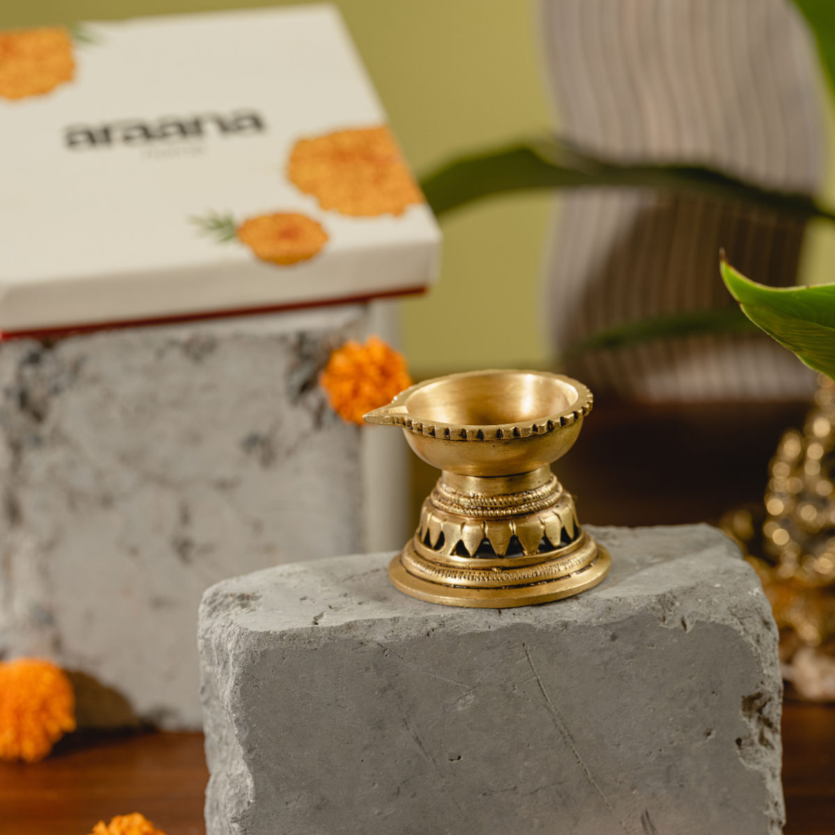 Padma Diya - 1 brass traditional diya