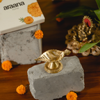 Patram Diya- 1  Leaf Shaped Brass Diya