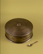 Siyahi Saar - Elegant black & brass spice box