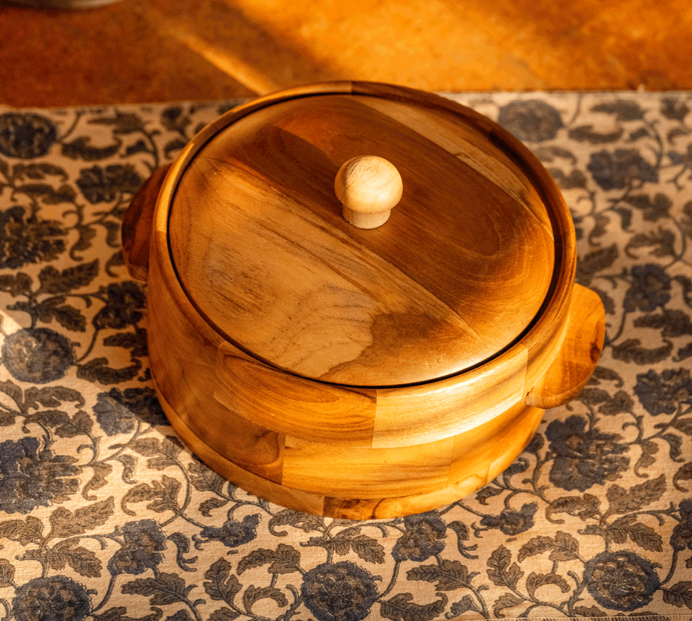 Kapish - Attractive wooden chapati box