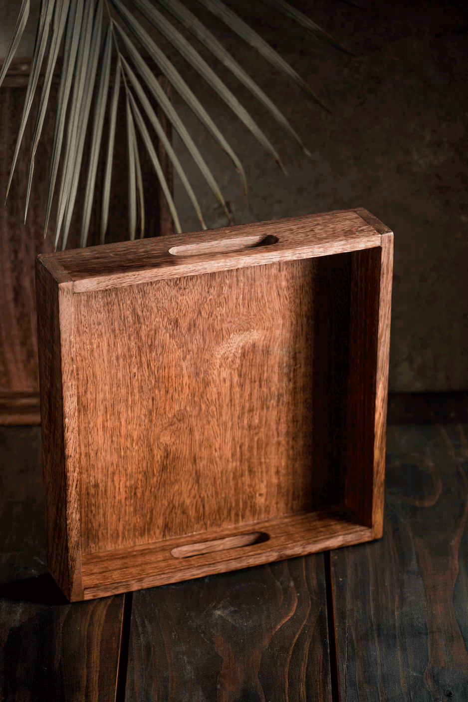 Sugam - Classic Square wooden serving tray