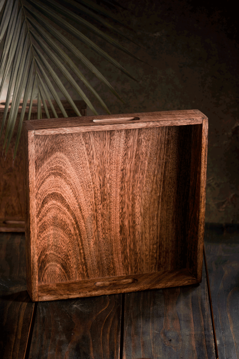 Sugam - Classic Square wooden serving tray