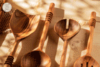 Garoh - Set of 5 unique wooden ladles & spatulas