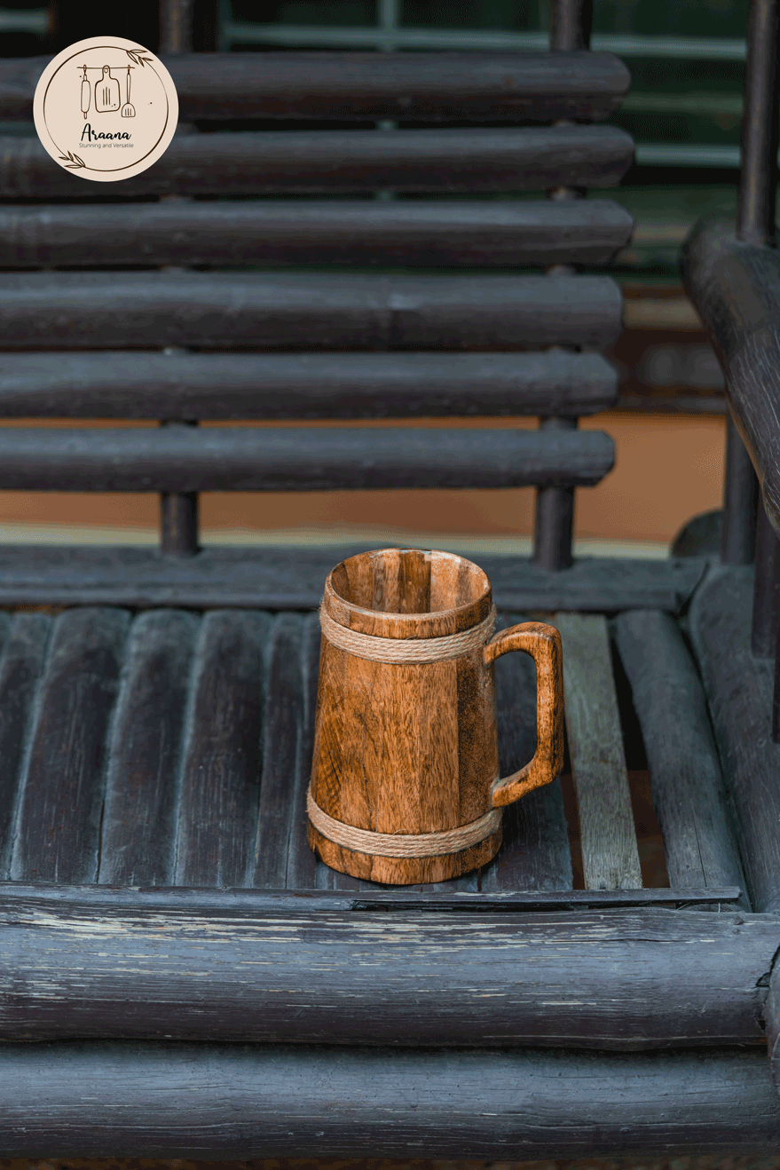 Bulbul - Quirky and Unique Wooden beer mug